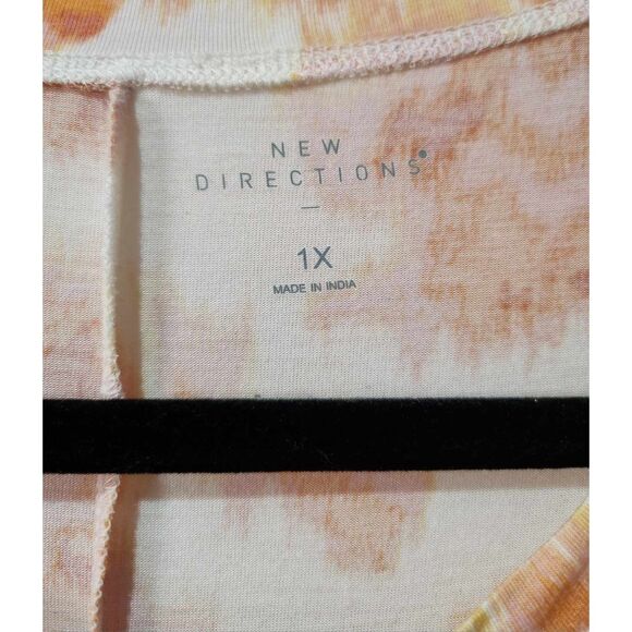 New Direction, 1X, Orange & White Tie Dye - Picture 3 of 4